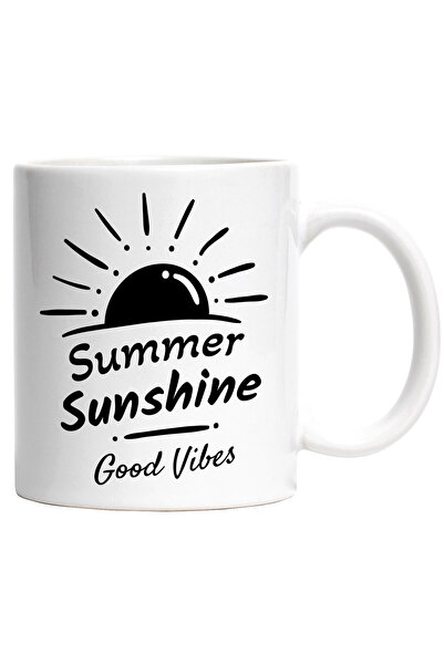 StoryGift Romania Cana Cu Mesaj In Engleza Summer Sunshine Good Vibes, Soare,...