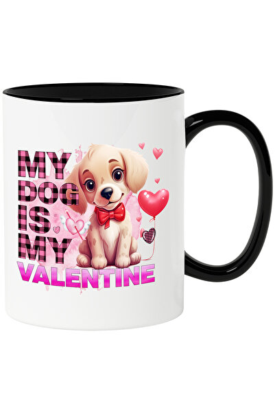 StoryGift Romania Cana cu un catelus cu mesajul "My dog is my Valentine", ani...