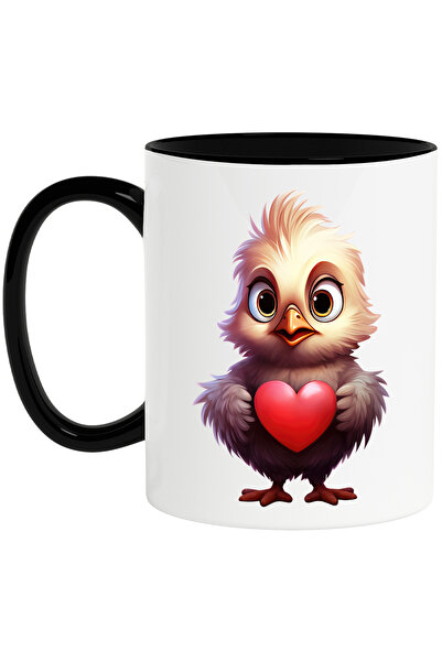 StoryGift Romania Cana cu un puisor care tine o inimioara | ilustratie | afec...