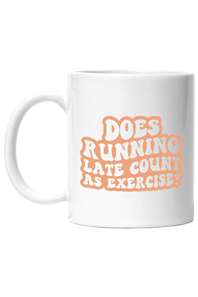 StoryGift Romania Cana cu mesaj comic in engleza "Does running late count as ...