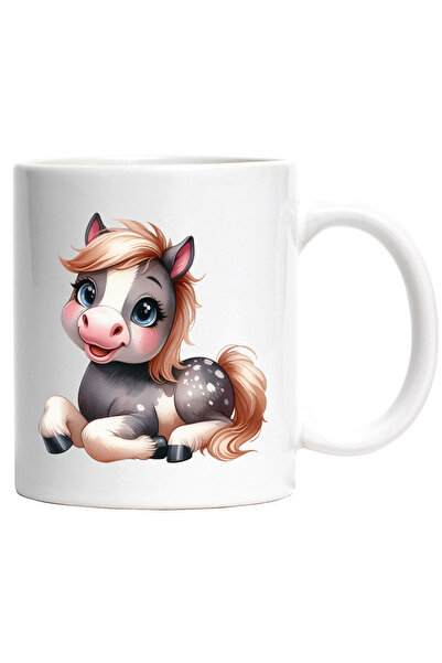 StoryGift Romania Cana cu o femela ponei fericita | ilustratie | sta degeaba ...