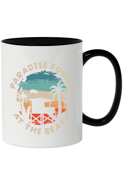 StoryGift Romania Cana Cu Mesaj In Engleza Paradise Found At The Beach, Palmi...