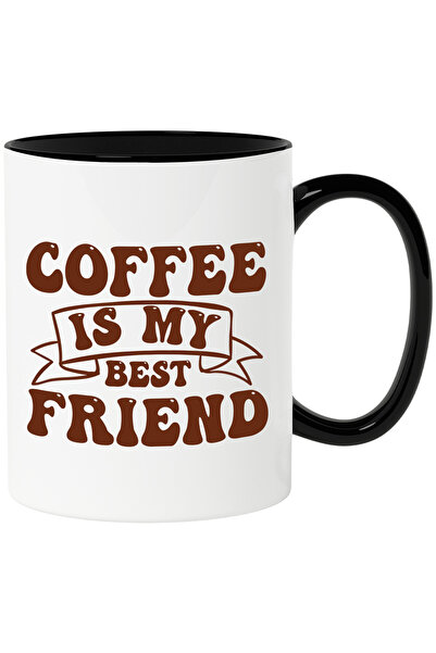 StoryGift Romania Cana cu mesajul "Coffee is my best friend" - cafeaua este c...
