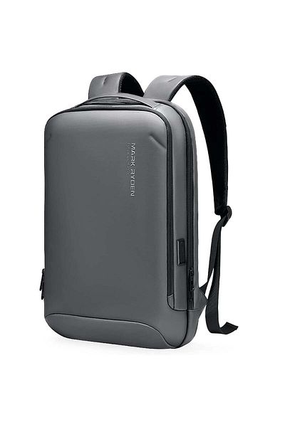 Mark Ryden Men's Backpack Smart, 15.6 Laptop, Waterproof Usb And Micro Usb, Slim, Gray Gray