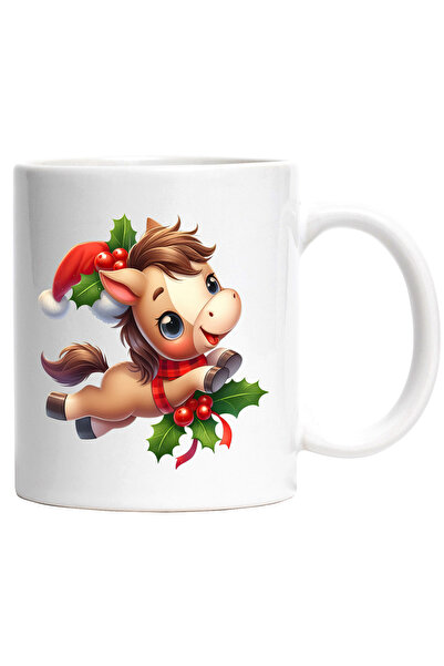 StoryGift Romania Cana cu un calut care poarta o caciula de Craciun | ilustra...