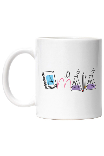 StoryGift Romania Cana Cu Numele Amalia, Scoala, Chimie, Materii, Algebra, Ge...