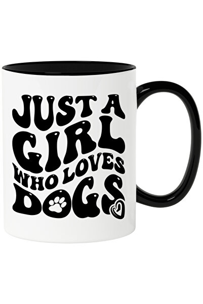 StoryGift Romania Cana cu textul "Doar o fata care iubeste cainii" cu Maner N...