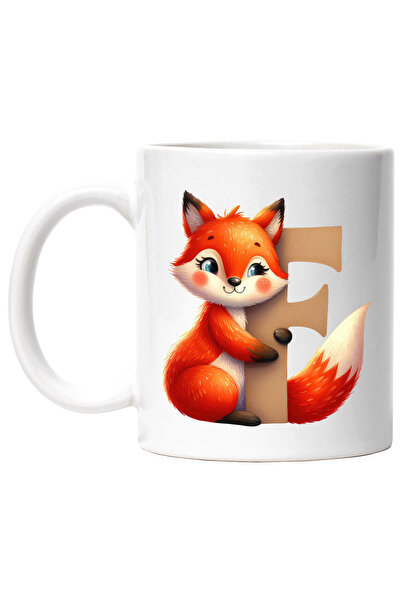 StoryGift Romania Cana cu o vulpe cu litera "F", ilustratie, pentru copii, sc...