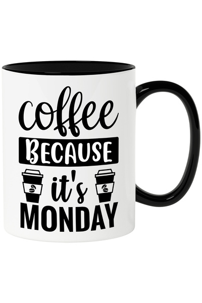 StoryGift Romania Cana pentru iubitorii de cafea cu mesajul "Cafea, pentru ca...