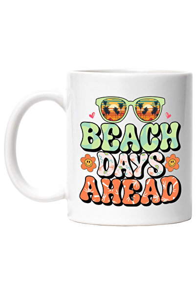 StoryGift Romania Cana cu mesajul "Beach days ahead", vara, vacanta, relaxare...