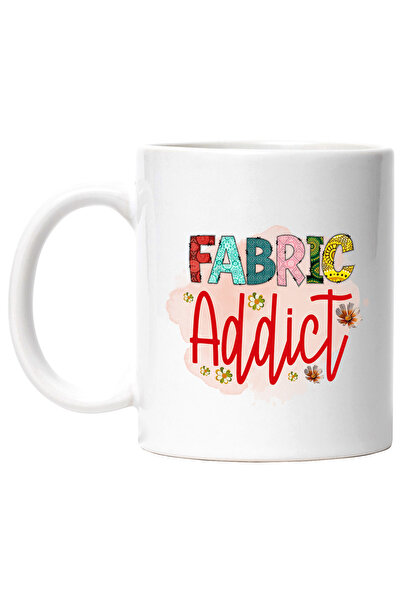StoryGift Romania Cana cu mesajul "Fabric addict", profesie, ilustratie, munc...