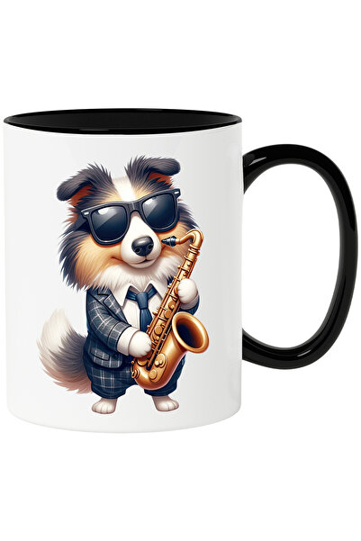 StoryGift Romania Cana cu un caine cu ochelari care tine un saxofon | concert...
