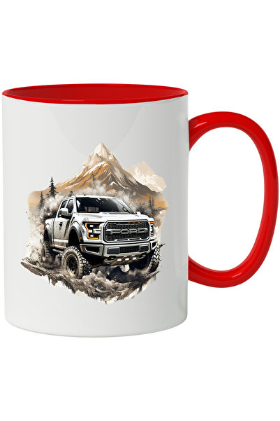 StoryGift Romania Cana Cu Ford F-150, Munte, Padure, Brazi, Offroad, Multicol...