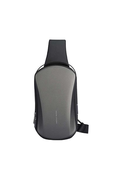 Mark Ryden shoulder bag, water resistant 30 X 18 X 10 X cm, USB port Gray