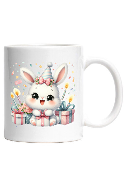 StoryGift Romania Cana cu un iepuras vesel | ilustratie | a primit cadouri | ...