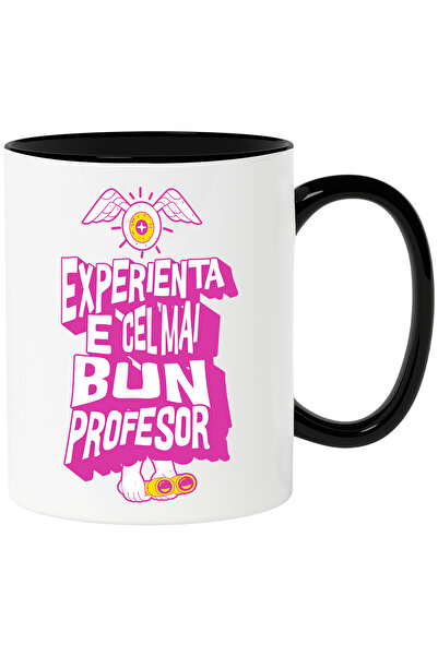 StoryGift Romania Cana Experienta e cel mai bun Profesor educatie, 330ml, Cer...