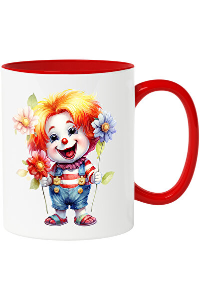 StoryGift Romania Cana cu un baietel clovn | joker | amuzant | comic | flori ...