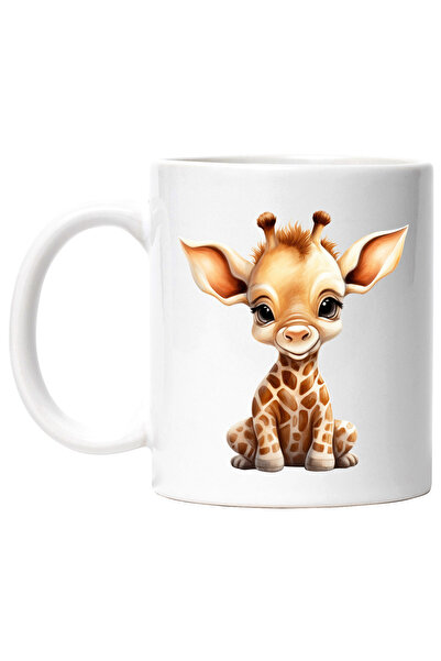 StoryGift Romania Cana cu un pui de girafa timid | ilustratie | jucaus | pent...