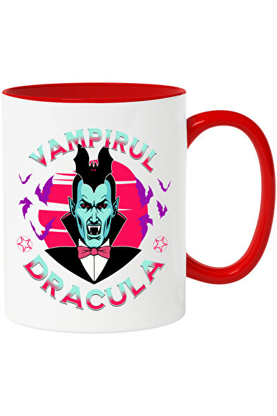 StoryGift Romania Cana cu Portret dracula lilieci Hallowen, Vampir Vlad Tepes...
