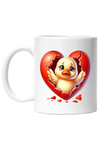 StoryGift Romania Cana cu un puisor trist, plange, ilustratie, inima sparta, ...