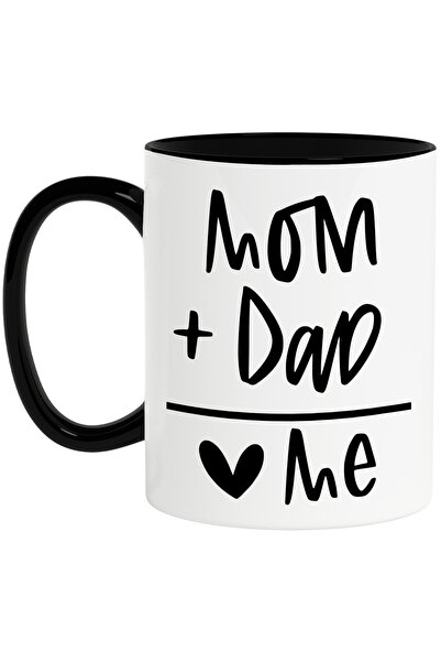 StoryGift Romania Cana cu textul in engleza "Mom + dad = me" - bebelus famili...
