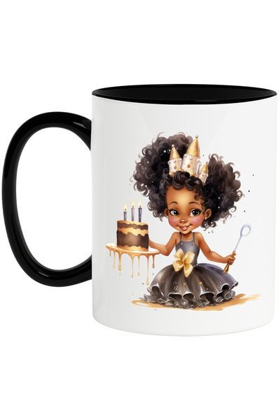 StoryGift Romania Cana cu o fetita de culoare | ilustratie | aniversare | buc...
