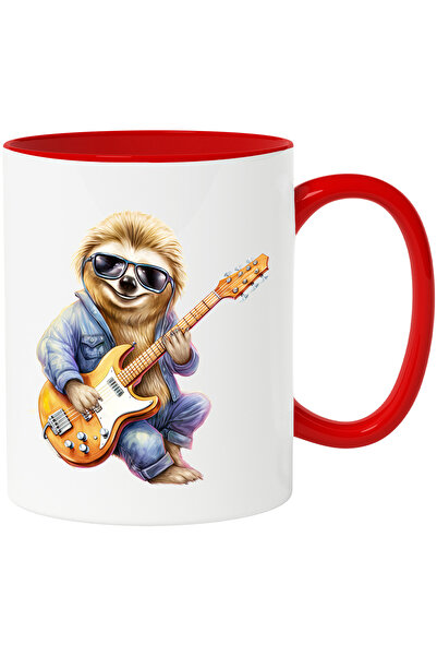 StoryGift Romania Cana cu un sloth/lenes care canta la chitara | ilustratie |...