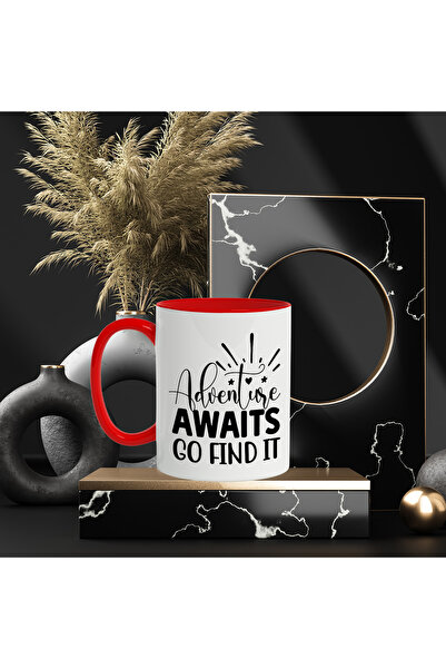 StoryGift Romania Mug with the text "Adventure awaits, go find it" - adventure awaits, go and find it, With ,STG.