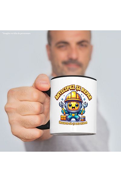 StoryGift Romania Engineer Mug I anticipate and fix before you know it, 330ml, Ceramic with Handles, With ,STG