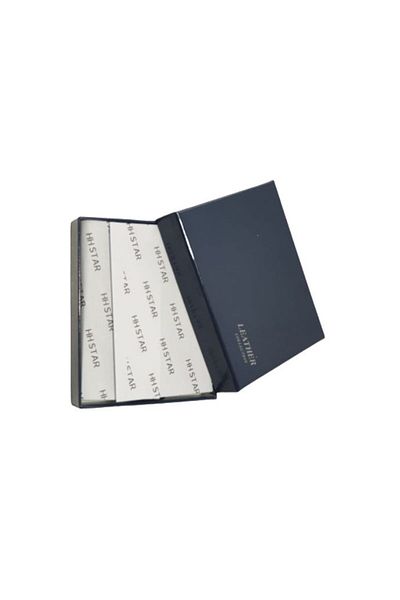 OEM Men's genuine leather wallet, Leather Collection Business, plain black, 10 x 13 cm