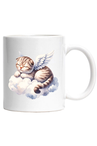 StoryGift Romania Cana cu o pisicuta cu aripi albe care doarme | somn adanc |...