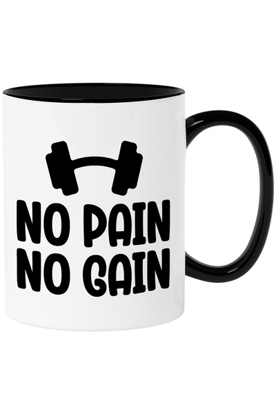 StoryGift Romania Cana cu o haltera pentru pasionatii de sala cu textul "Nici...