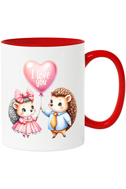 StoryGift Romania Cana cu 2 arici timizi | ilustratie | rochita | roz | bulin...