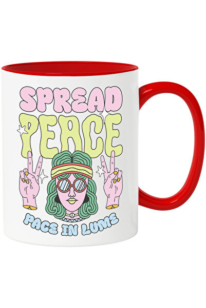 StoryGift Romania Cana cu Fata Stil Hippie Ochelari De Soare Si Bandana Text ...