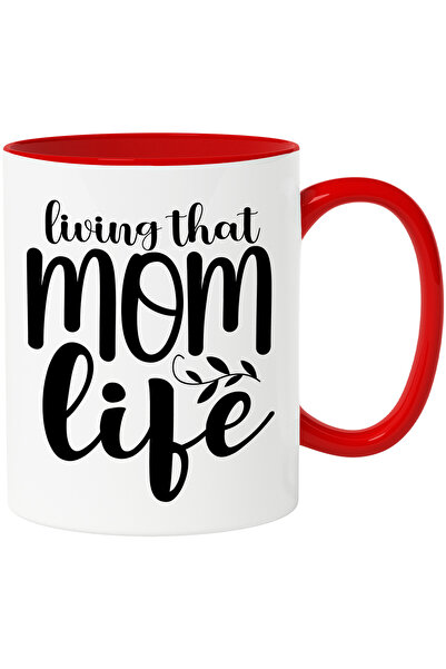 StoryGift Romania Cana cu textul in engleza "Living that mom life" - traind a...