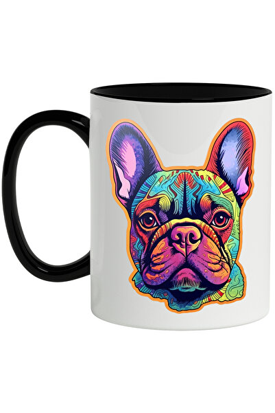 StoryGift Romania Cana Cu Caine, Portret, Psiheledic, Abstract, Bulldog Franc...