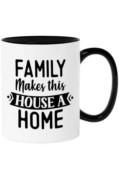 StoryGift Romania Cana cu mesajul "Familia transforma aceasta casa in "acasa"...