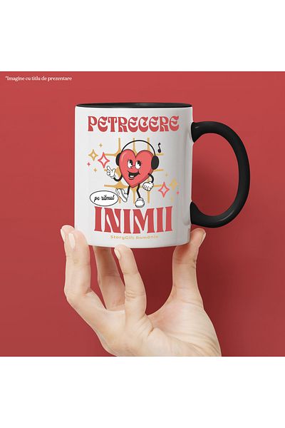 StoryGift Romania Mug Party on the rhythm of the heart of fun lovers, 330ml, Ceramic with Mane, With,STG