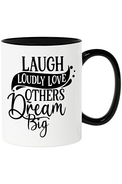 StoryGift Romania Cana cu mesajul "Razi zgomotos, iubeste-i pe ceilalti, ai v...