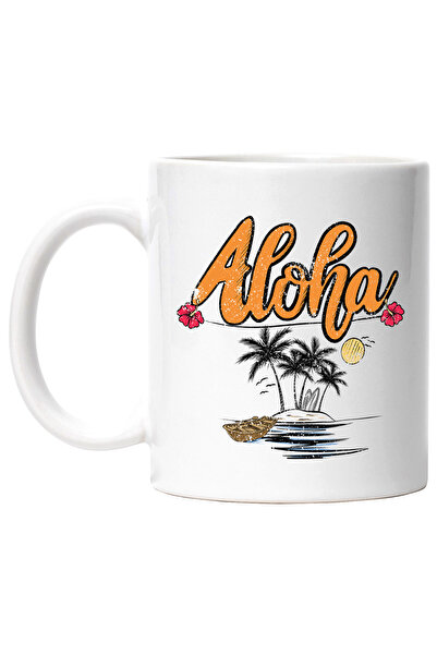 StoryGift Romania Cana cu mesajul "Aloha", vara, vacanta, relaxare, concediu,...