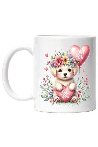 StoryGift Romania Cana cu un catelus | ilustratie | tine o inimioara cu mesaj...