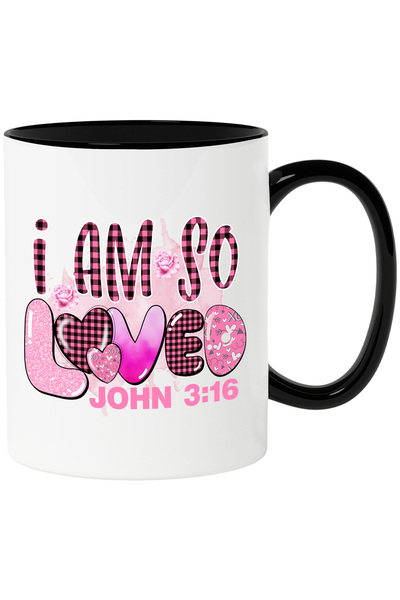 StoryGift Romania Cana cu mesajul "I am so loved - John 3:16", verset biblic,...