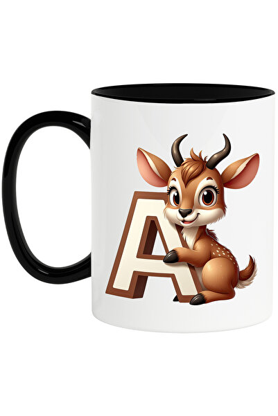 StoryGift Romania Cana cu o antilopa cu litera "A", ilustratie, pentru copii,...