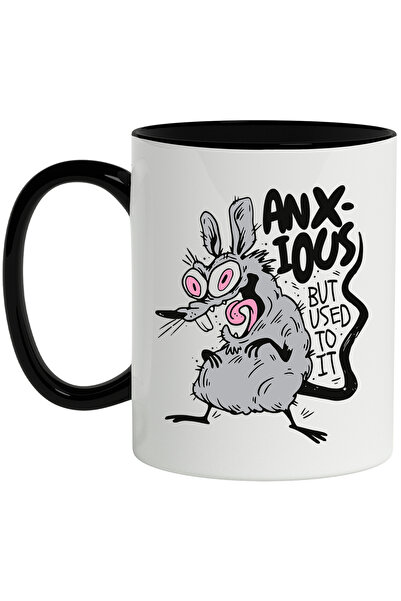 StoryGift Romania Cana Cu Mesaj In Engleza Anxious But Used To It, Soarece, S...