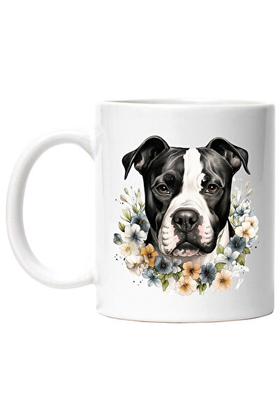 StoryGift Romania Cana cu un caine Boxer, serios, putin trist, ilustratie, fl...