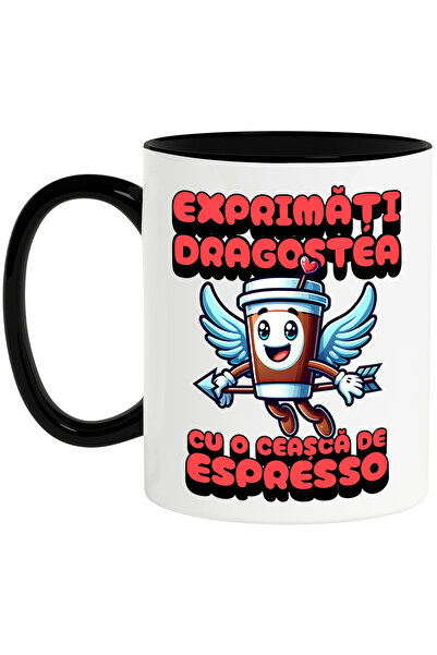 StoryGift Romania Cana Exprimati dragostea cu o ceasca de espresso, 330ml, Ce...