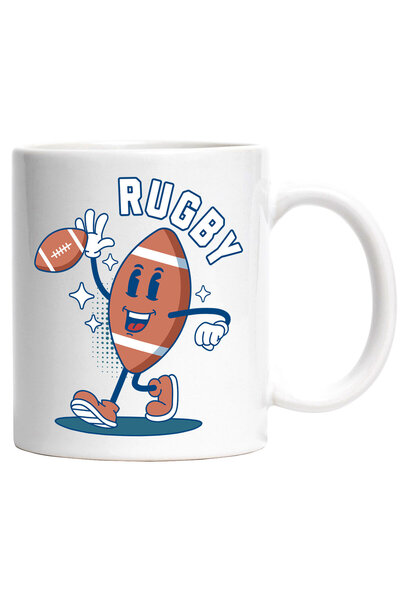 StoryGift Romania Cana cu Minge De Fotbal American Animata Pe Teren Sport Iub...