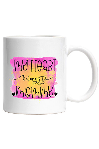 StoryGift Romania Cana cu mesajul " My heart belongs to mommy", ilustratie, m...