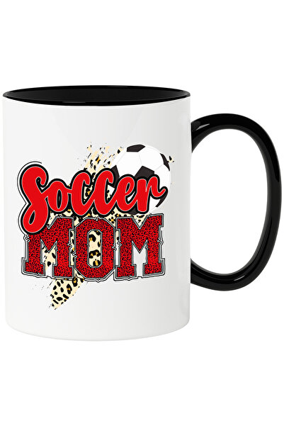 StoryGift Romania Cana cu o minge de fotbal cu mesajul "Soccer mom", mama de ...