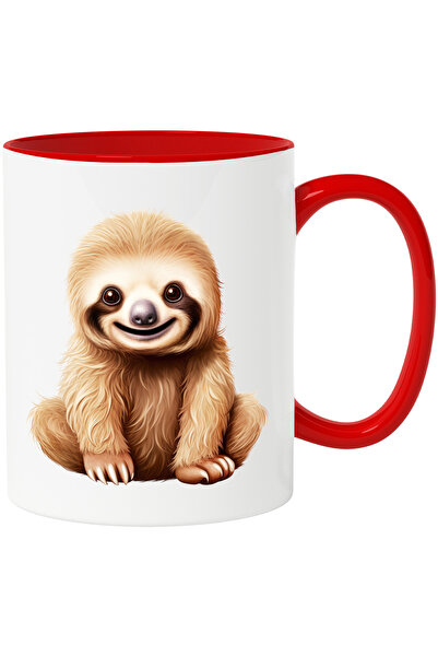 StoryGift Romania Cana cu animalul Sloth/lenes fericit | ilustratie | zambet ...